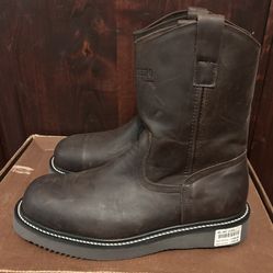 NEW Forastero Brown Leather Safety Toe Work Boots (Men’s Size 9 & 10) - $75