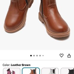 kkdom Boys Girls Waterproof Outdoor Side Zipper Comfort Chelsea Ankle Boots(Toddler/Little Kid/Big Kid)