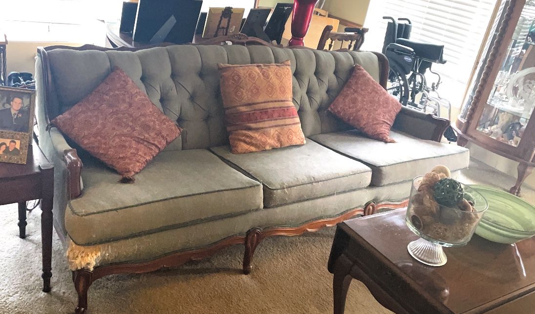 Green Antique Couch