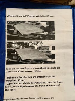 Car Windshield Cover All Weather Brand New Sealed