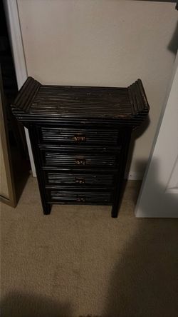 Bamboo  chest of draw