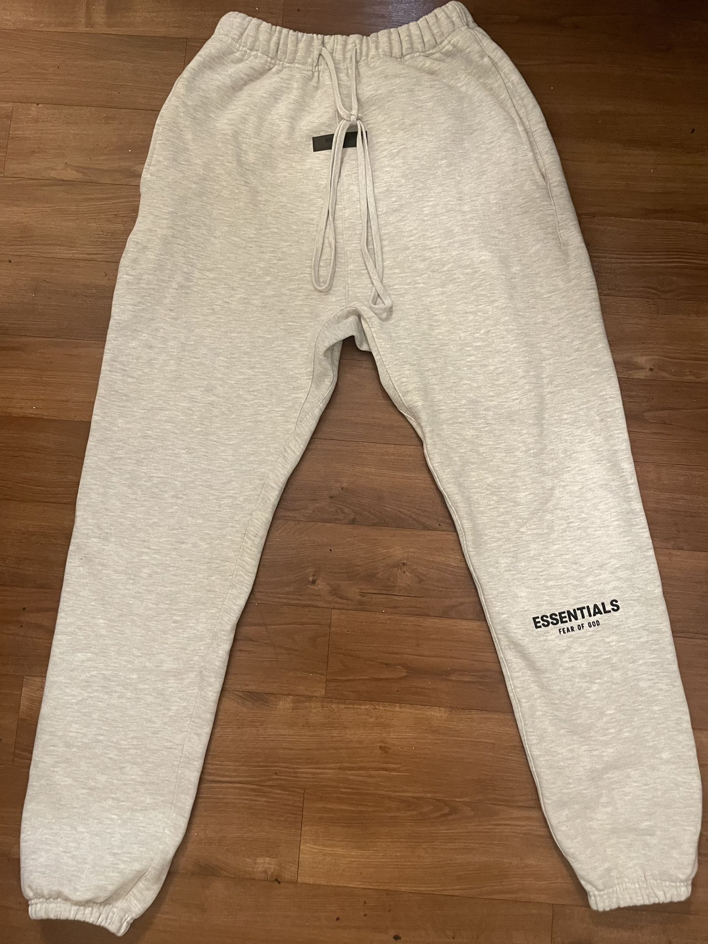 Essentials Light Oatmeal Drawstring Lounge Pants