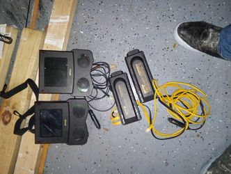 Gamego Deluxe 4001 ATC Tech Vintage Video Games Travel Adapter mobile monitors bundle & inverters