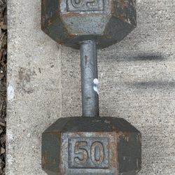 Fifty Pound Dumbbell