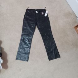 Women's Leather Polo Pants sz 12