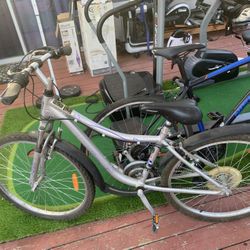 INFINITY CANYON GREY AND PURPLE 21 SPEED FRONT SUSPENSION HYBRID