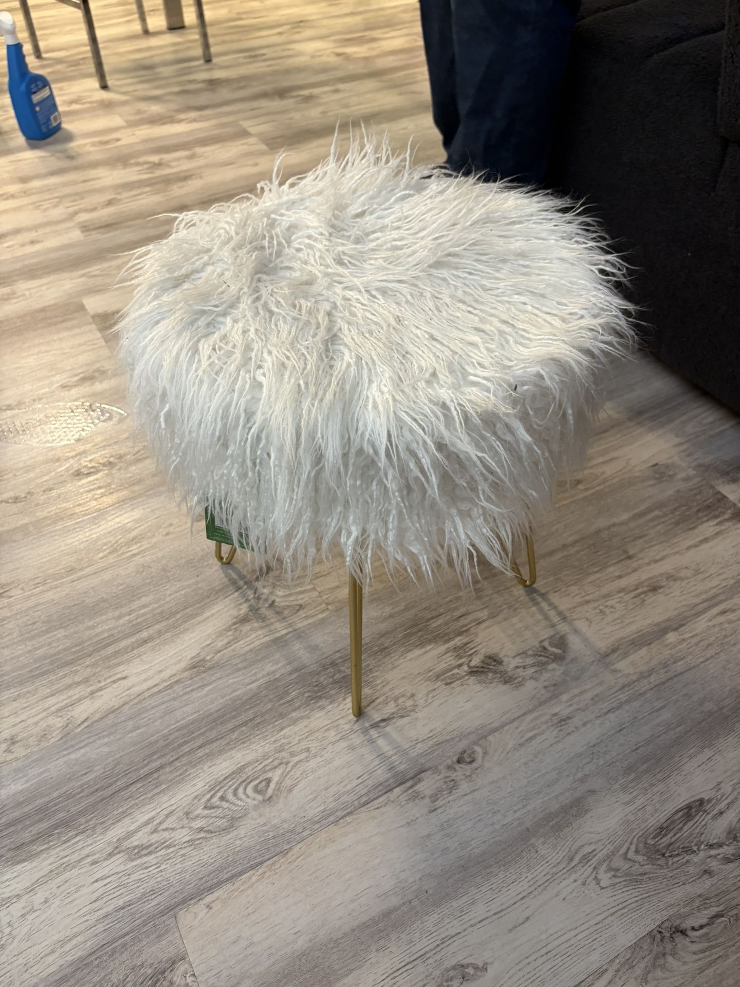 New With Tags Fluffy Stool