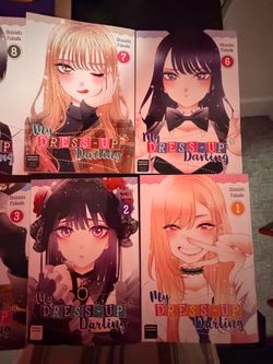 My Dress Up Darling 1-15 full manga volumes English”.