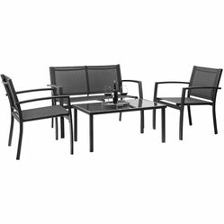 Modern and simple style 4 pieces of outdoor patio furniture perfect for any outdoor space