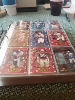 LARGE ALBUM OF (SUBSET/PARALLEL) FOOTBALL CARDS.