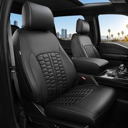 Custom Seat Covers for Ford F150 F250 F350 F450 Crew Cab Black