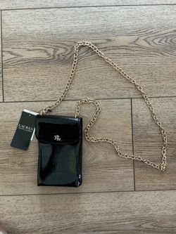 Lauren Ralph Lauren Black Patent Crossbody Bag
