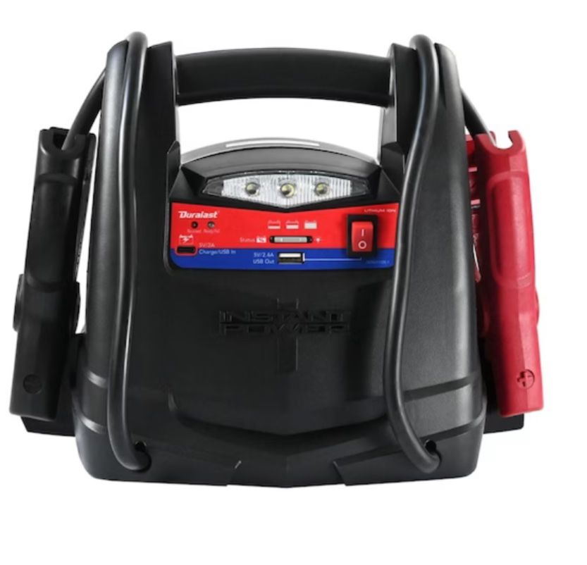 Duralast Portable Jump Starter/USB Power Station/150-PSI Air Compressor