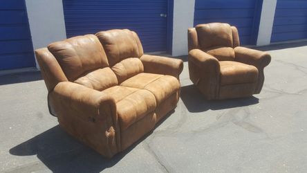 Rustic Rocking/Reclining Couch Set
