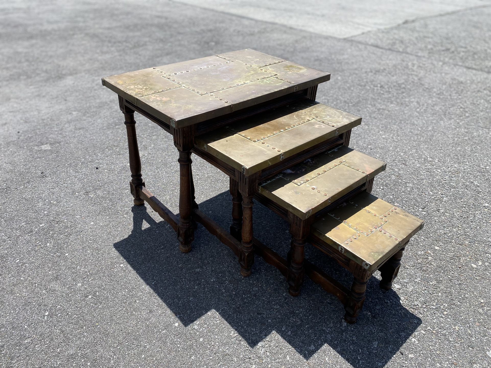 Rare Antique Stacking Tables From 1780
