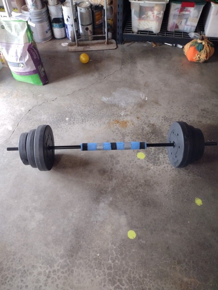 100 LBS Athletic Works Standard Vinyl Weight Set