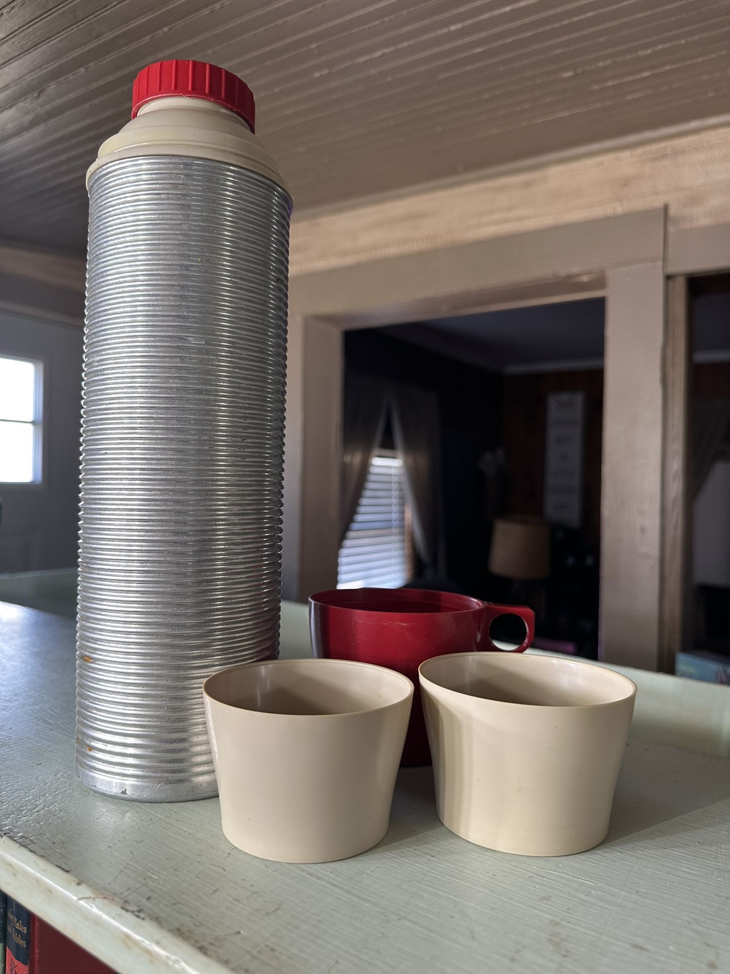 Vintage thermos bottle