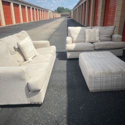 Couch Loveseat Ottoman 