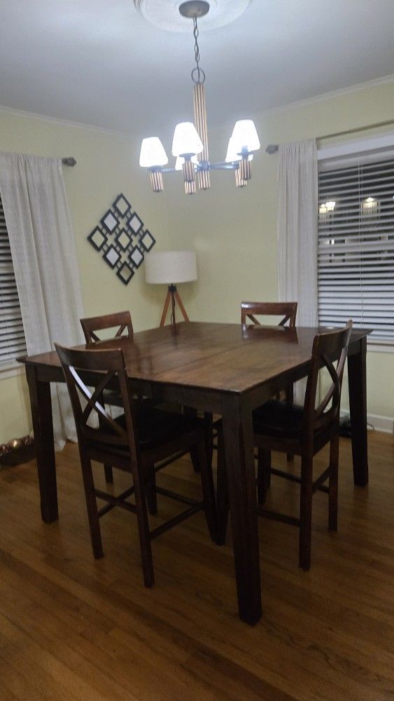 Dining Room  Set-  Wood Table and 4 Chairs.
