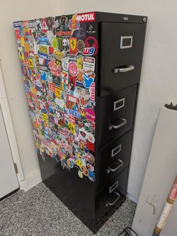 Steel file cabinet