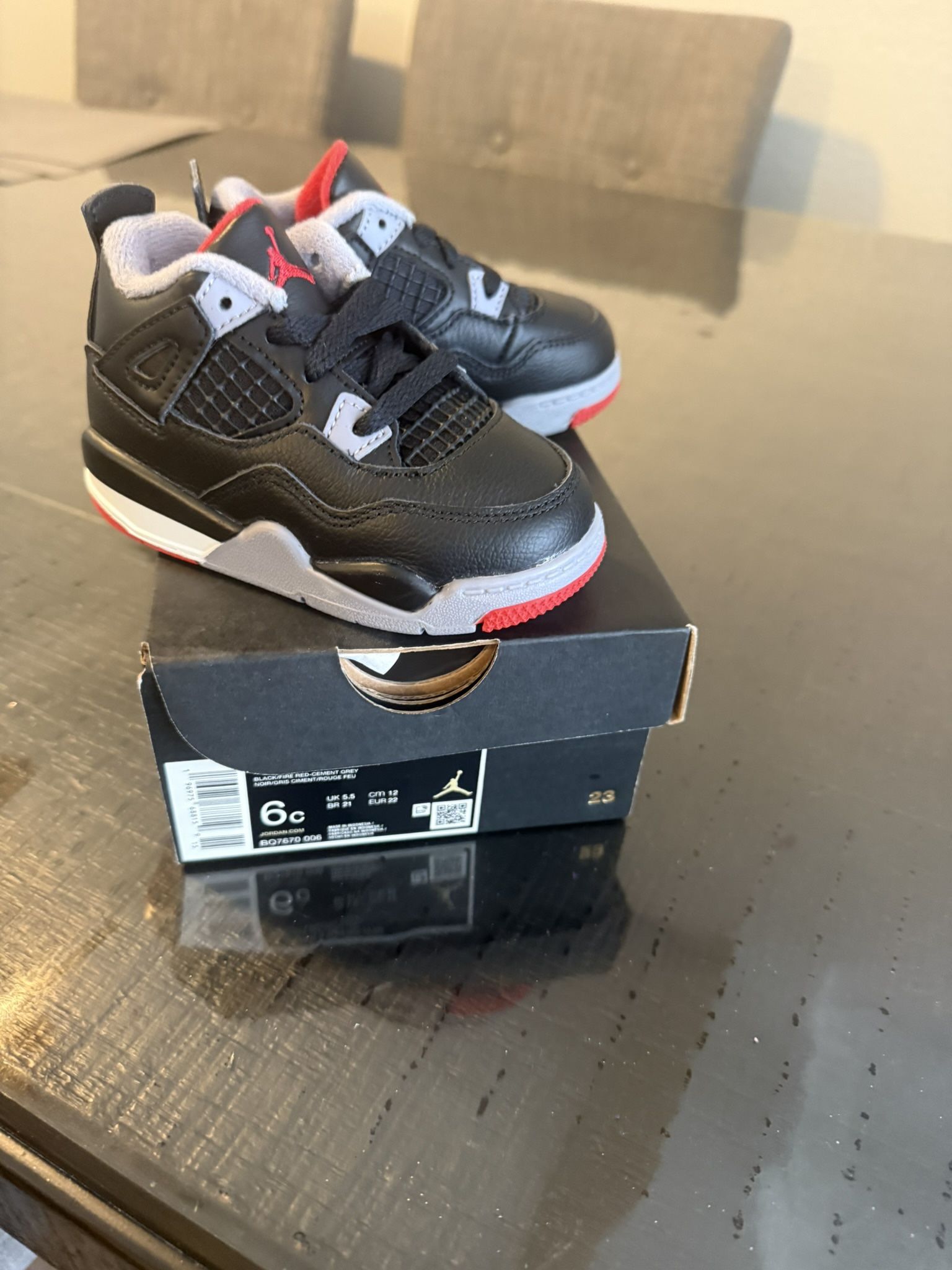 Jordan 4 retro reimagined toddler size 6C