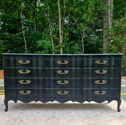 Black French Provincial Dresser