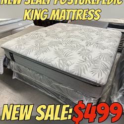 NEW SEALY POSTUREPEDIC KING MATTRESS