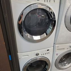 Compact Frigidaire Front Load Washer And Stackable Gas Dryer Set  27" Wide 36" Height 