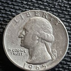 1965 Quarter Coin 