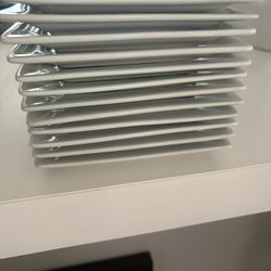 Crate & Barrel White Appetizer Plates