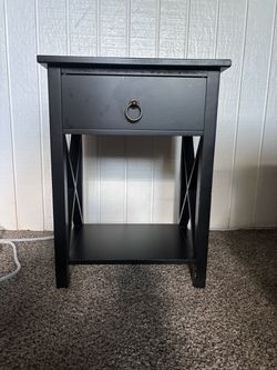 Small black night stand