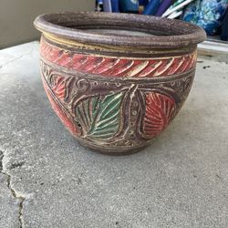 3 Ceramic Flower Pots 