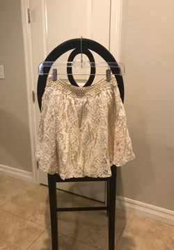 White lace skirt Size L