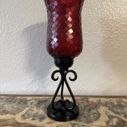 Mosaiac Hurricane Candle Stick Holder