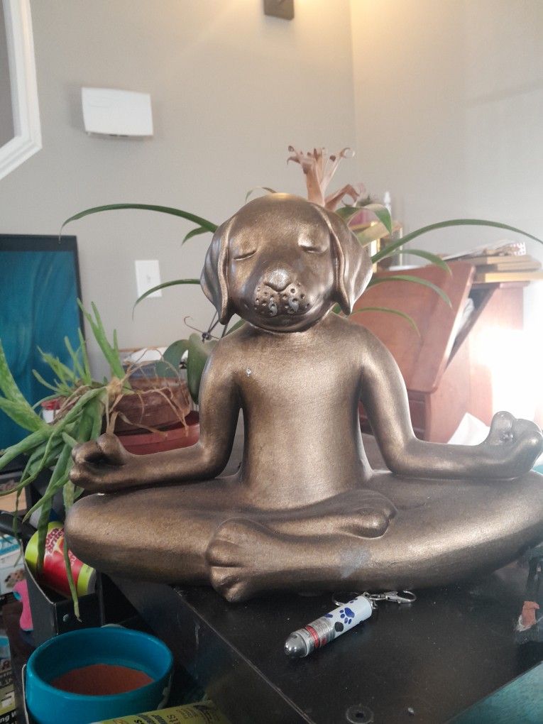 Yoga Dog Statue