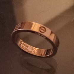 Cartier Love Band 3.4 G 18 Karat Gold Size 54 Which Is Size 7
