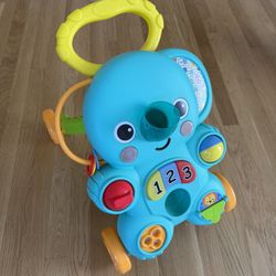 Bright Starts Stroll 'n Roll 2-in-1 Ball Play Baby Walker Elephant