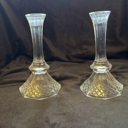 Vintage Lead Crystal Candle Holders
