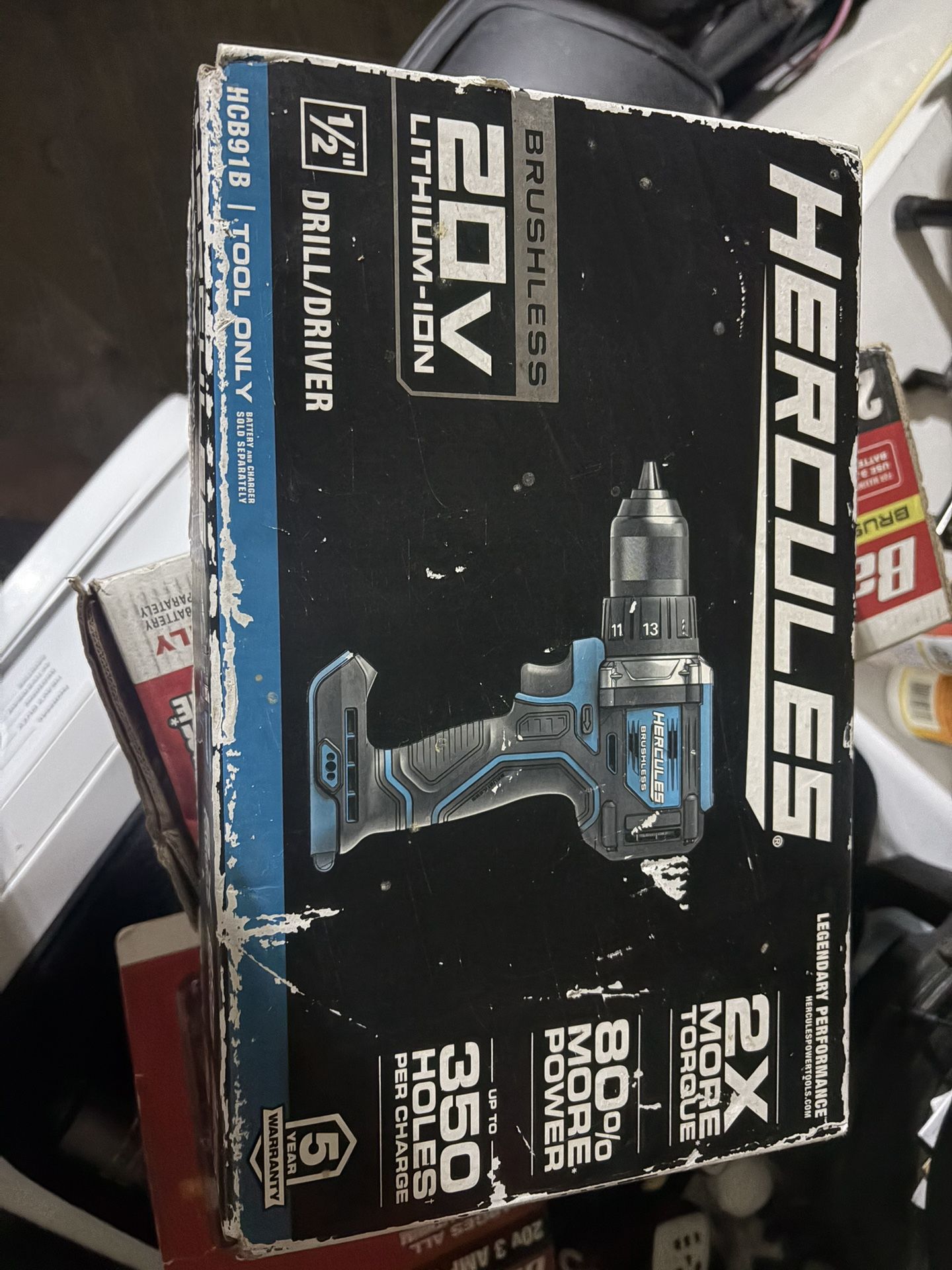 Hercules 20V Lithium-Ion Brushless 1/2" Drill/Driver.