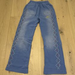 HMDD Baby Blue Crystal Sweats