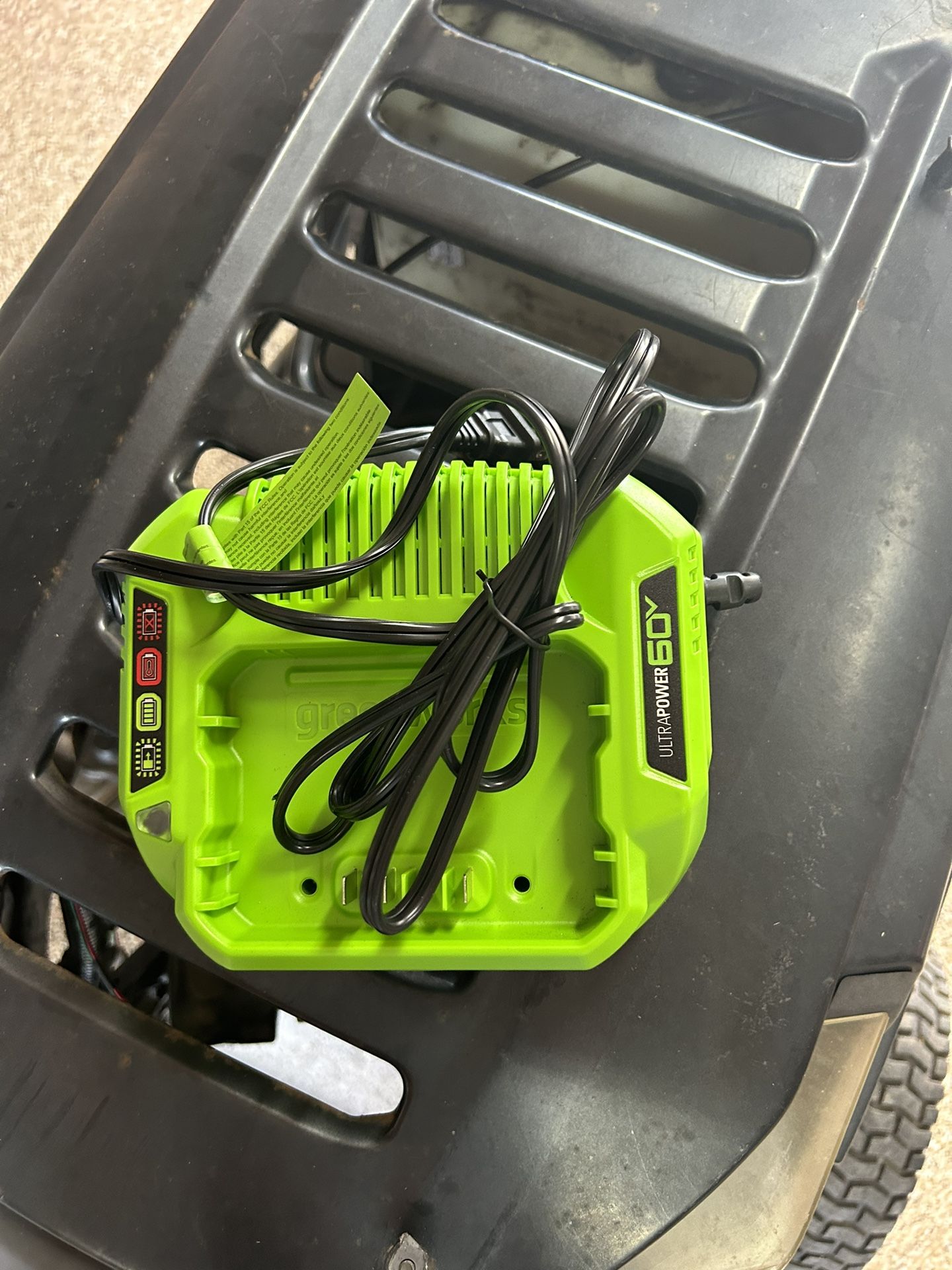 Greenworks Ultra Power 60 Volt Charger