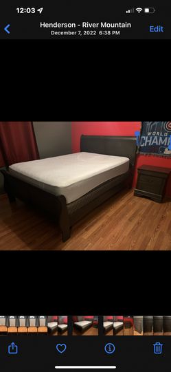 Dark brown bedroom furniture set