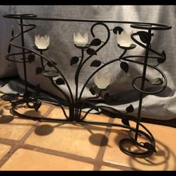 Beautiful Candle Fireplace Display