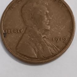This Is A Very Great (1919)No Mint Mark Lincoln Bicentennial Wheat Penny Collectors Collectable 