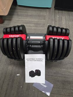 YAGUD Adjustable Dumbbell with Tray
