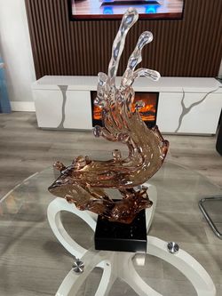 Adorno decorativo abstracto brown