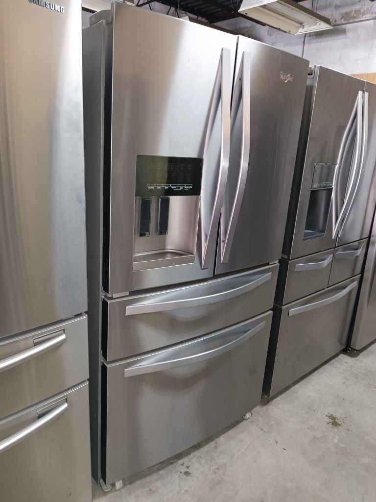 Whirlpool Refrigerator Stainless Steel Everything Works Good