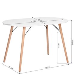 White Dining Table 