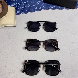 Sunscreen sunglasses for a slim round face