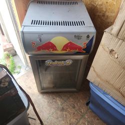 Small Red Bull Garage Fridge